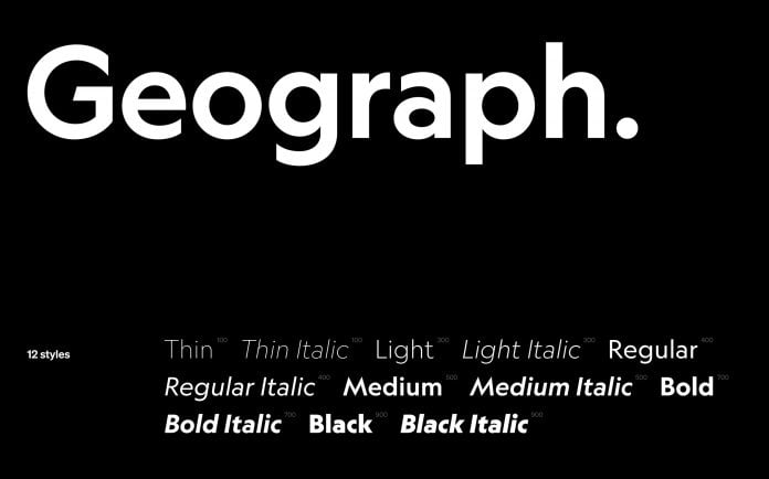 Geograph Font