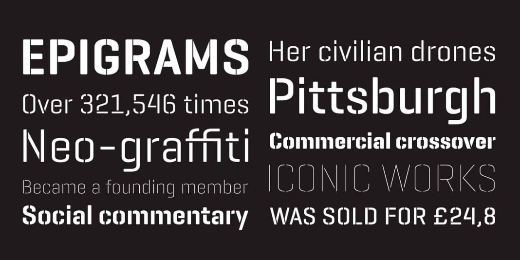 Geogrotesque Stencil Font