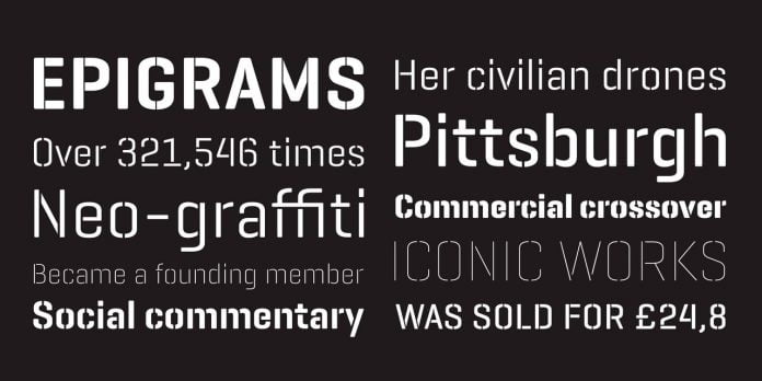 Geogrotesque Stencil Font