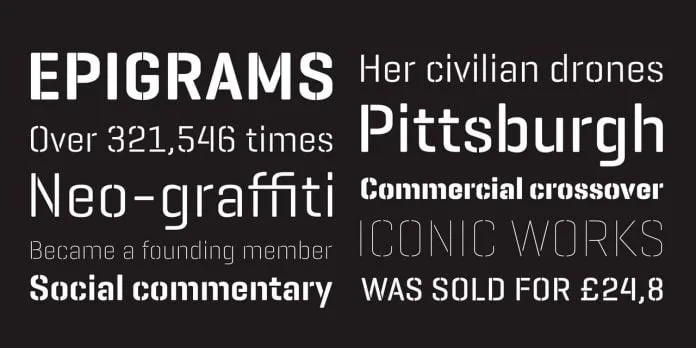 Geogrotesque Stencil Font