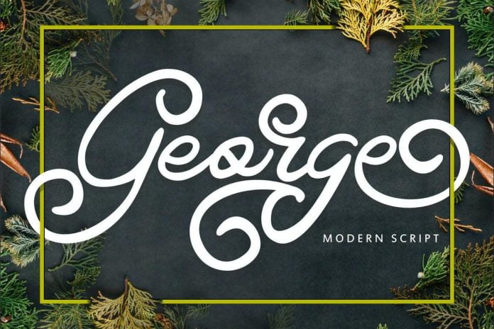 George Modern Swirl Font