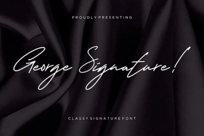 George Signature Font