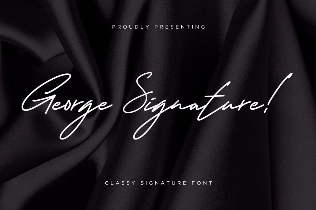 George Signature Classy Font