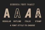 Georgea - All Caps Font Family