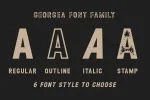 Georgea - All Caps Font Family