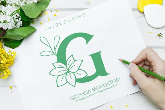 Georgia Monogram Font
