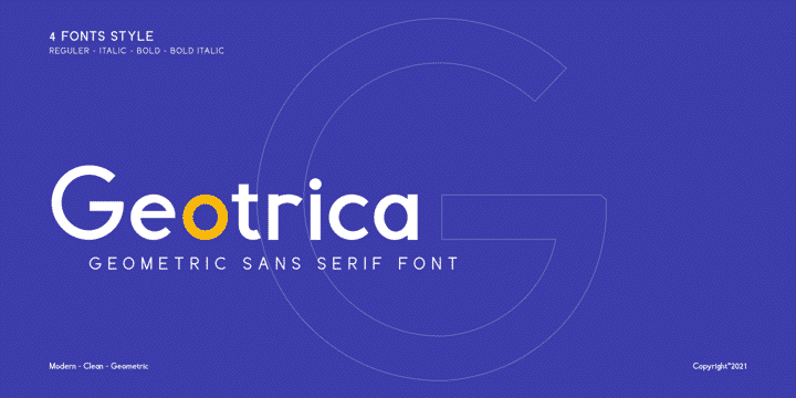 Geotrica Font