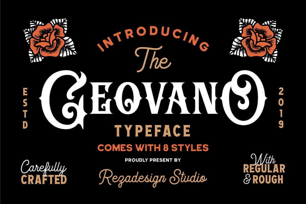 Geovano - Vintage Font Family