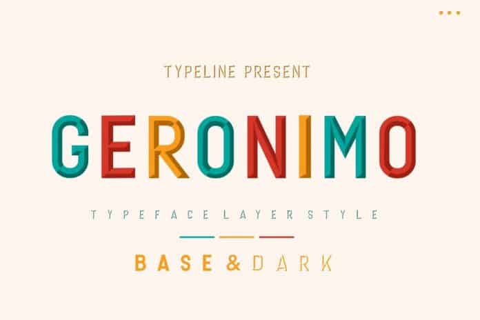 Geronimo Typeface Layer Font