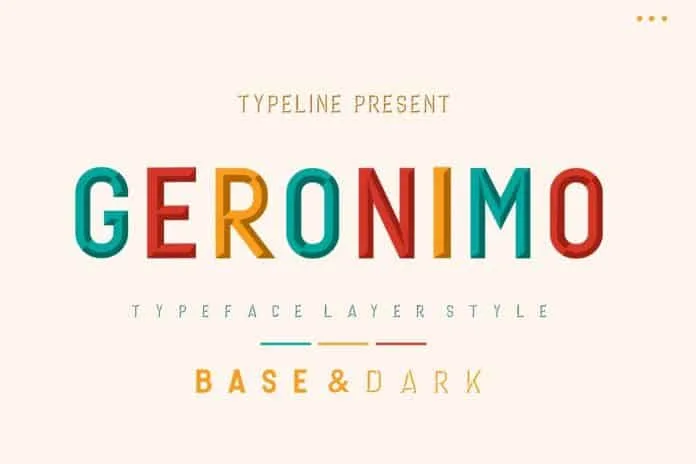 Geronimo Typeface Layer Font