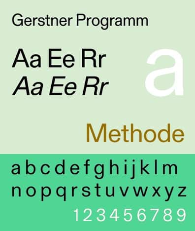 Gerstner Programm Font