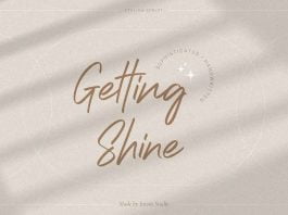 Getting Shine Font