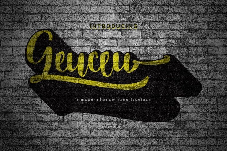 Geuceu Typeface Font