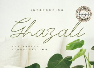 Ghazali - The Minimal Signature Font