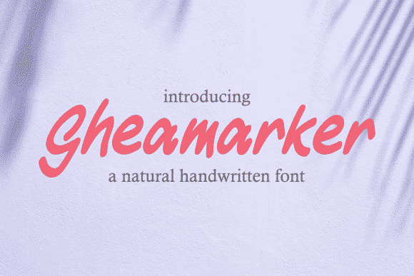 Gheamarker Font Gheamarker Font