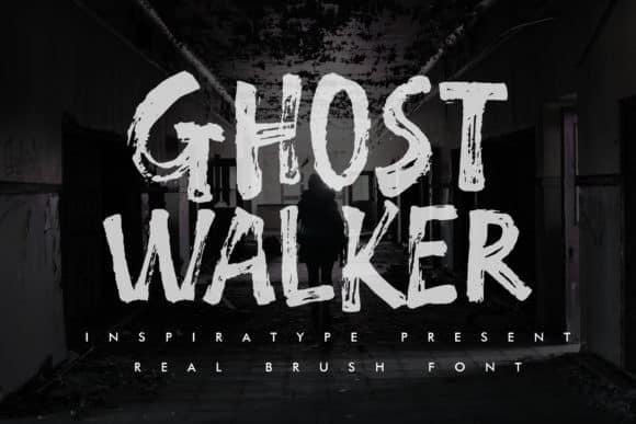 Ghost Walker - Real Brush Font