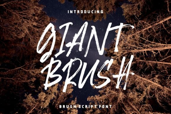Giant Brush Font