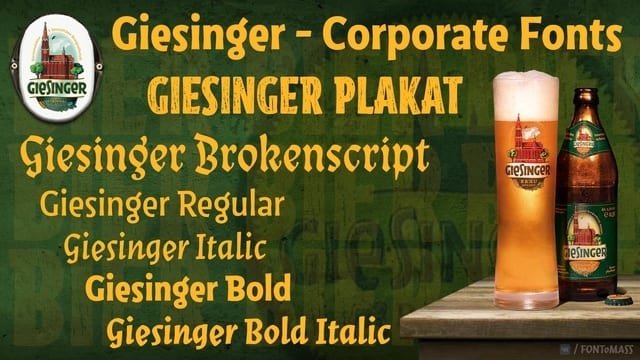 Giesinger - Corporate fonts