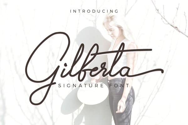 Gilberta Signature Font