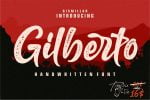 Gilberto a Stylish Brush Font