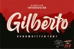 Gilberto a Stylish Brush Font
