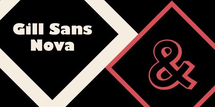 Gill Sans Nova Font