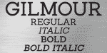 Gilmour Font