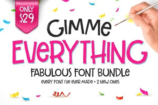 Gimme Everything Font Bundle