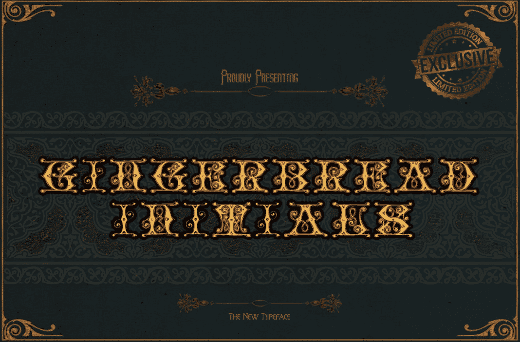 Gingerbread Initials Font