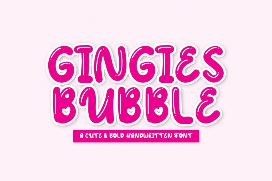Gingies Bubble - Handwritten Font