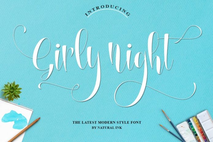 Girly Night Font