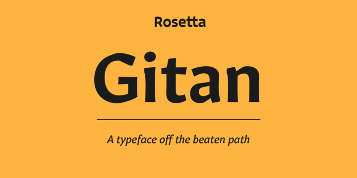 Gitan Font Family Free Download