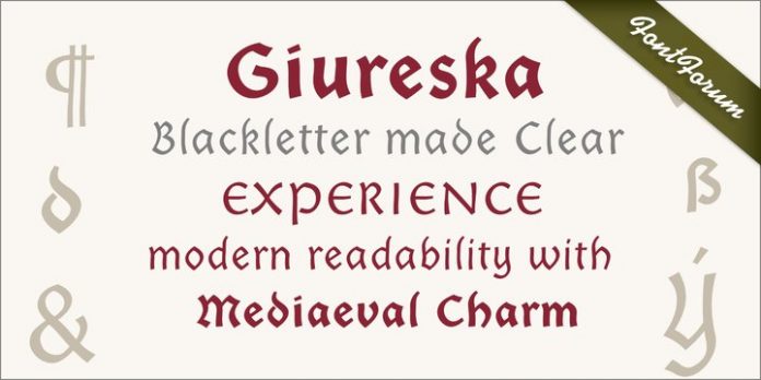 Giureska Family 5 Styles Font