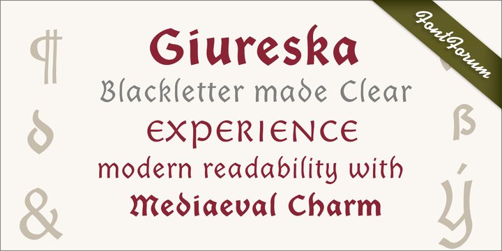 Giureska Family 5 Styles Font