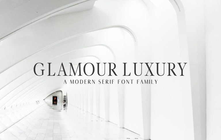 Glamour Luxury Serif Font Family Free Download