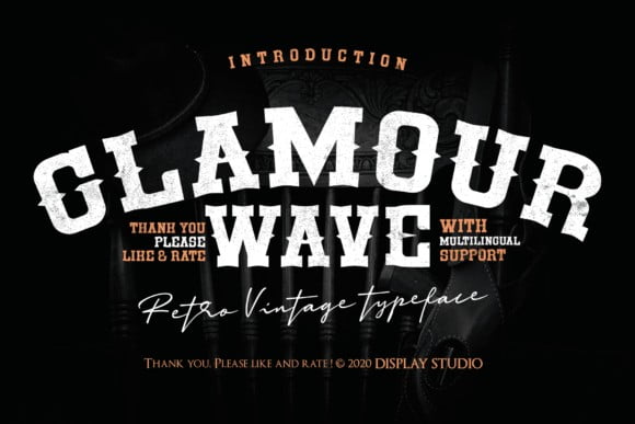 Glamour Wave Font