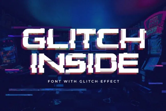 Glitch Inside Font