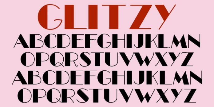 Glitzy Font