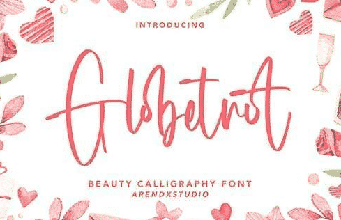 Globetrot Beauty Calligraphy Font