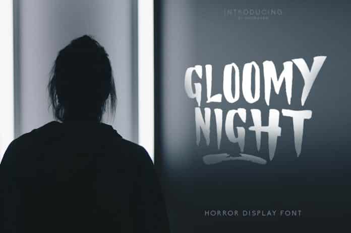 Gloomy Night Display Font