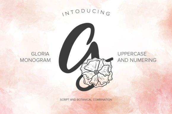 Gloria Monogram Font
