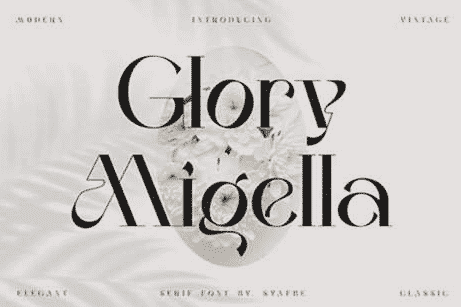 Glory Migella Font
