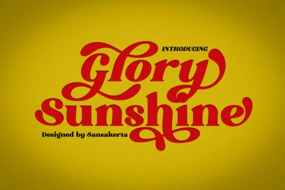 Glory Sunshine Font