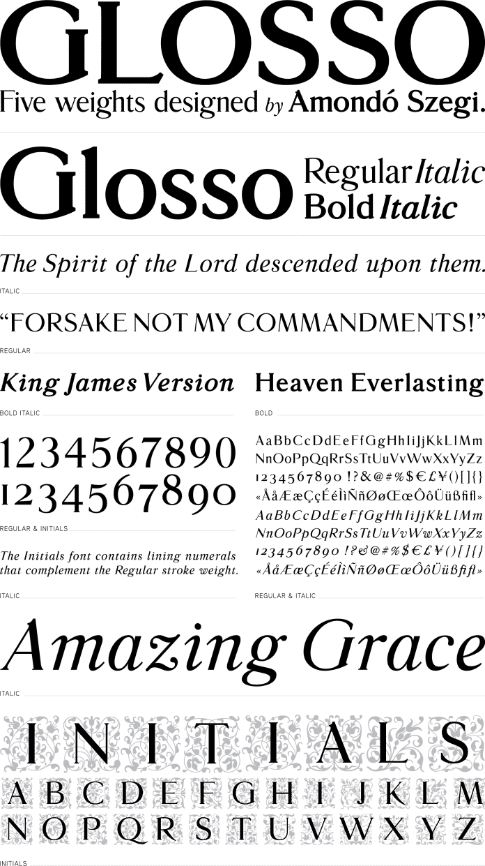 Glosso - T26 - Amondó Szegi Font