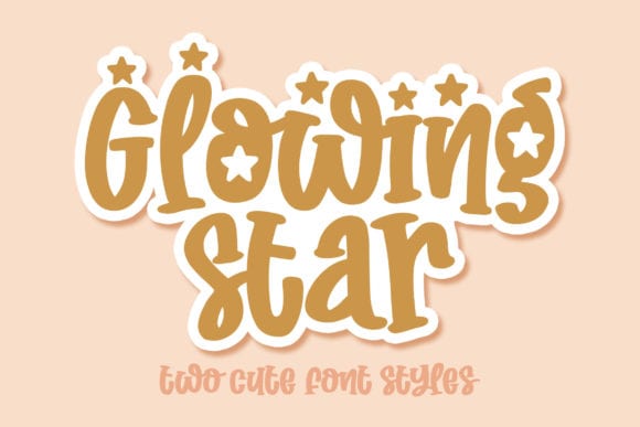 Glowing Star Font