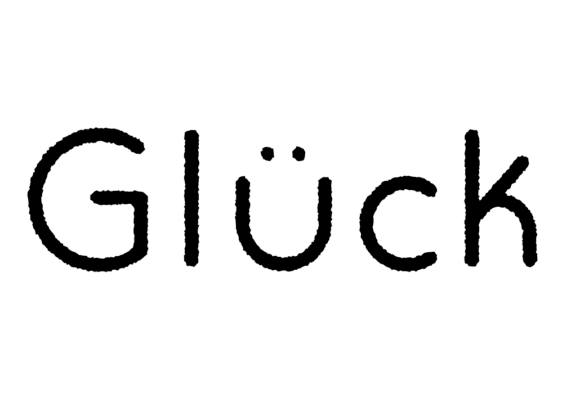 Gluck Rough Font