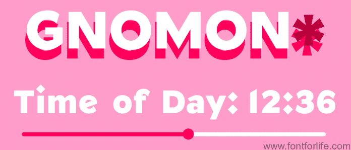 Gnomon Font