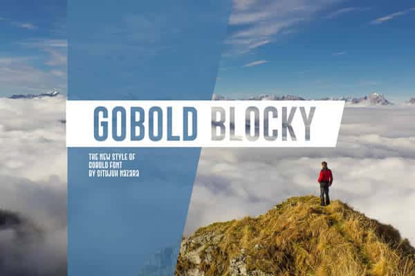 Gobold Blocky Font