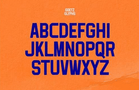 Goetz - A Condensed Display Font