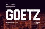 Goetz - A Condensed Display Font